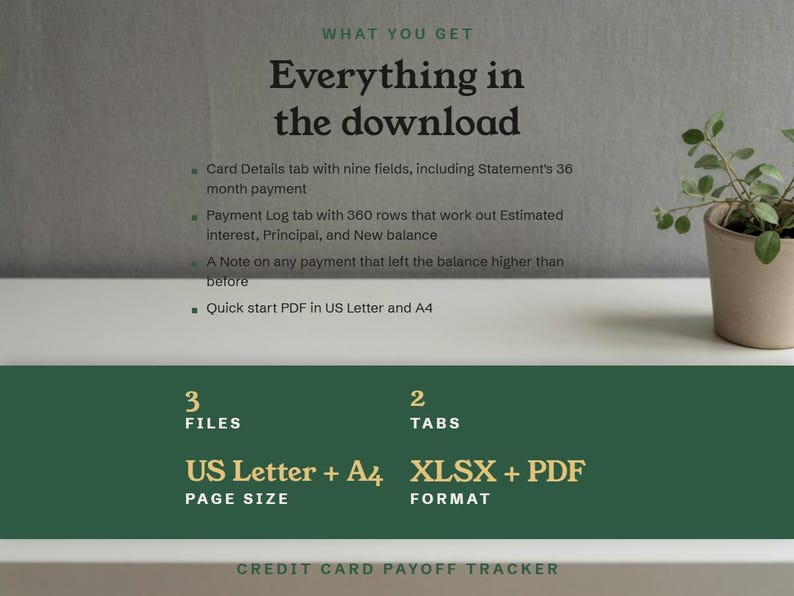 Everything in the download, 3 files and 2 tabs, in US Letter and A4, as XLSX and PDF