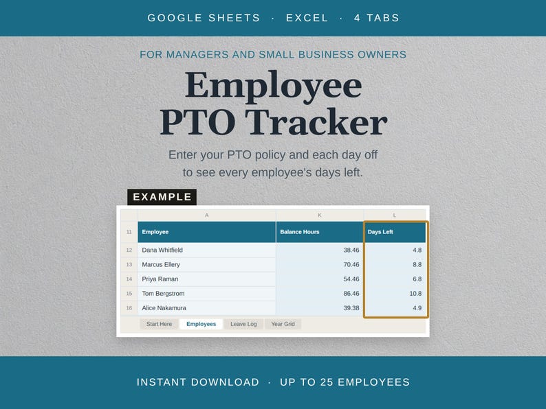 Employee PTO Tracker