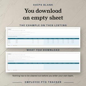 You download an empty sheet