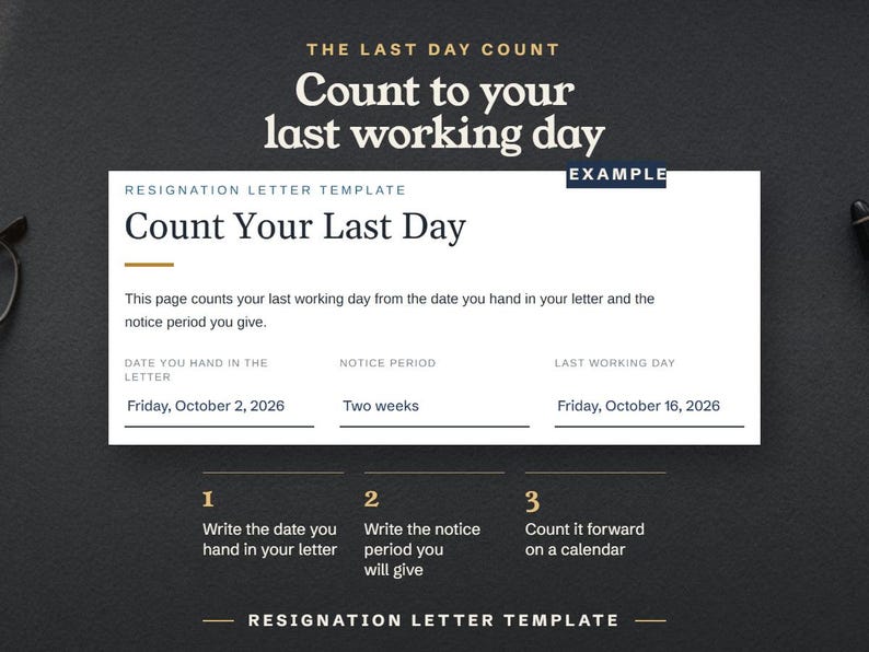 Count to your last working day