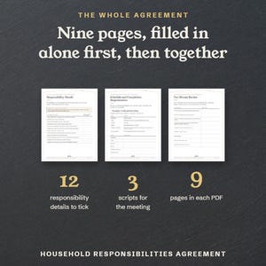 Nine pages, filled in alone first, then together