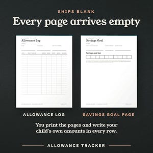 Every page arrives empty