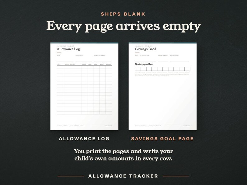 Every page arrives empty