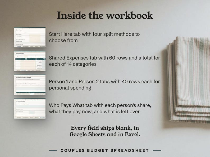 Inside the workbook