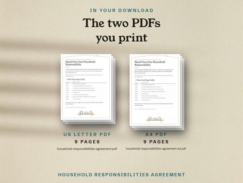The two PDFs you print