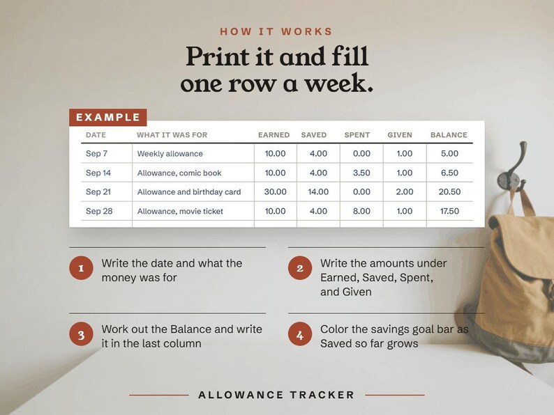 Print it and fill one row a week