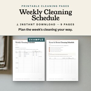 Plan the week's cleaning your way.
