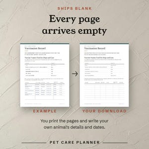 Every page arrives empty