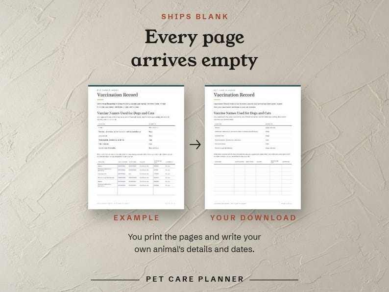 Every page arrives empty