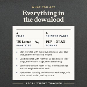 Everything in the download, 4 files and 4 printed pages in US Letter and A4, as PDF and XLSX
