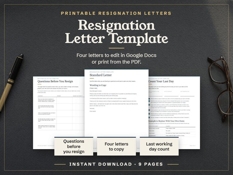 Resignation Letter Template