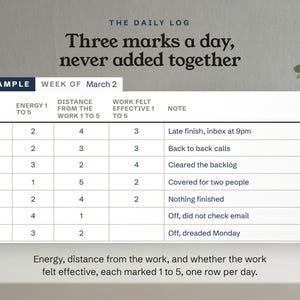 Three marks a day, never added together