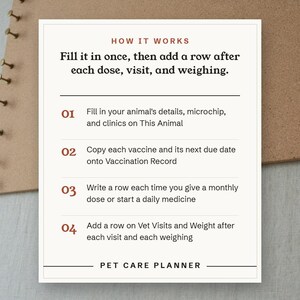 Fill it in once, then add a row after each dose, visit, and weighing