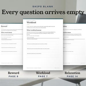 Every question arrives empty