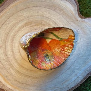 Clam Shell Ring Dish | Handmade Trinket Tray | Coastal Jewelry Holder