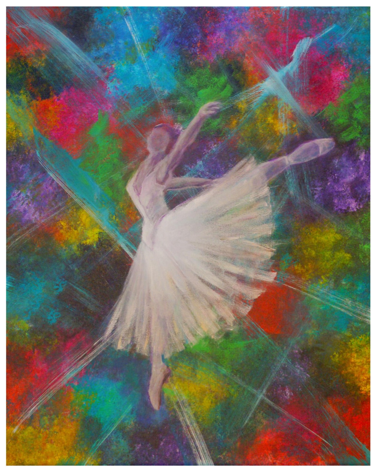 Ballet Dancer-8 x 10 Original Modern Art PrintHome | Etsy