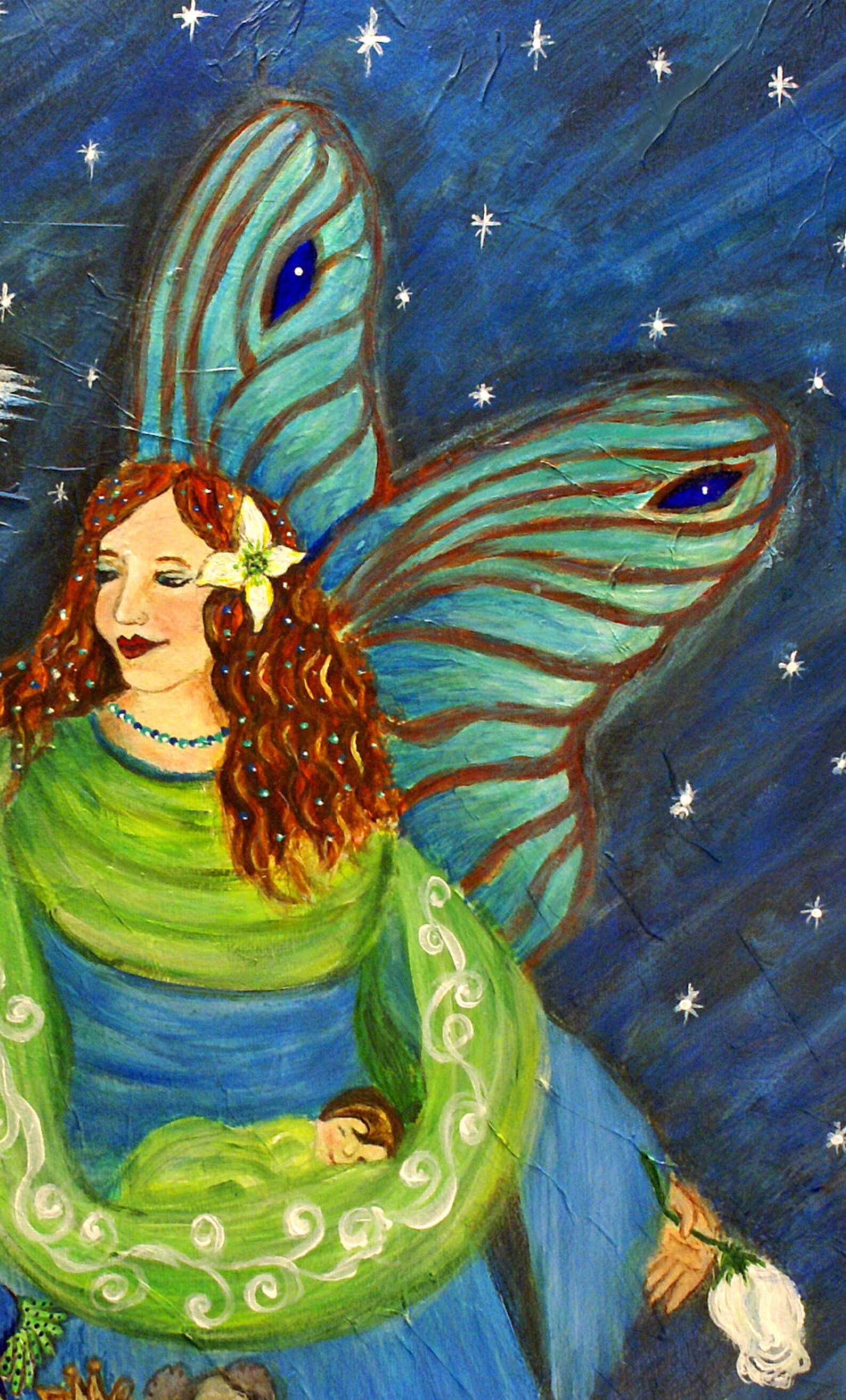 Earth Angeloriginal 8 X 10 Fine Art Modern Print Acrylic  Etsy