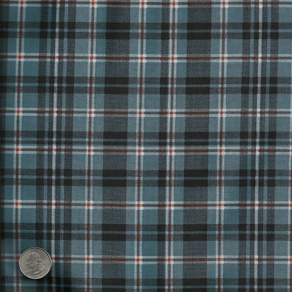 Blue and Black Plaid