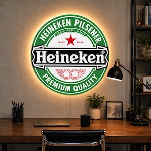 Heineken neon sign - Etsy 日本