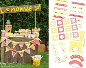 DIY Lemonade Stand Kit Party Printables