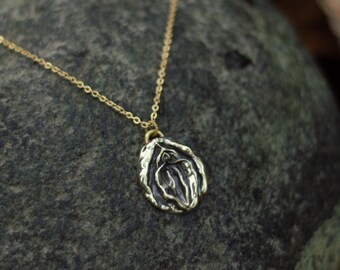 SILVER FLOWER VULVA necklace, yoni necklace, vulva necklace, silver 9.25 casting, vulva jewelry, yoni pendant, feminism, 8M, female power