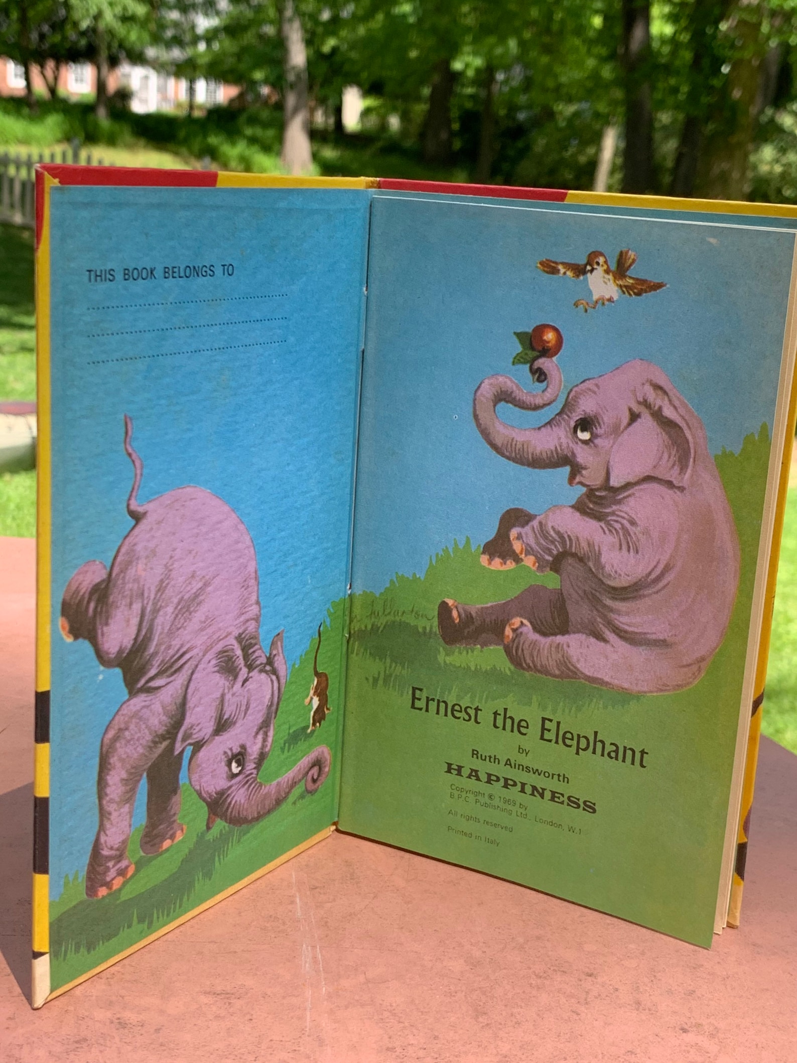 Ernest the Elephant Vintage Story Book Etsy