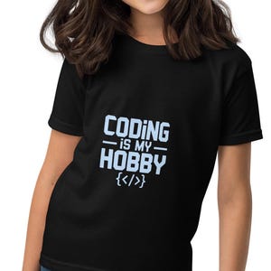 T-shirt pour jeunes passionnés de programmation, T-shirt STEM pour enfants, tissu respirant