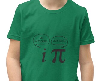 Grappig wiskunde-T-shirt voor kinderen, STEM-cadeau, Pi-dag-shirt (100% katoen)