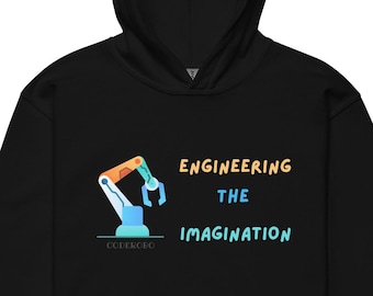 Kinderhoodie met technische uitstraling, STEM-toekomstige ingenieur, kleding voor wetenschap en technologie