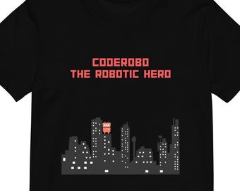 Robotic Hero T-shirt voor kinderen van biologisch katoen, STEM-robotshirt, kleding voor toekomstige ingenieurs