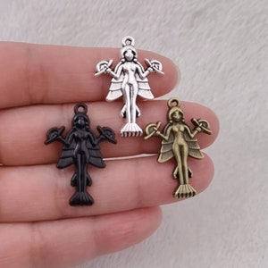 Lilith Charms Ishtar Charms Inanna Charms Mystical Pendants Female Women Empowerment Charms Jewelry Supplies 29x20mm