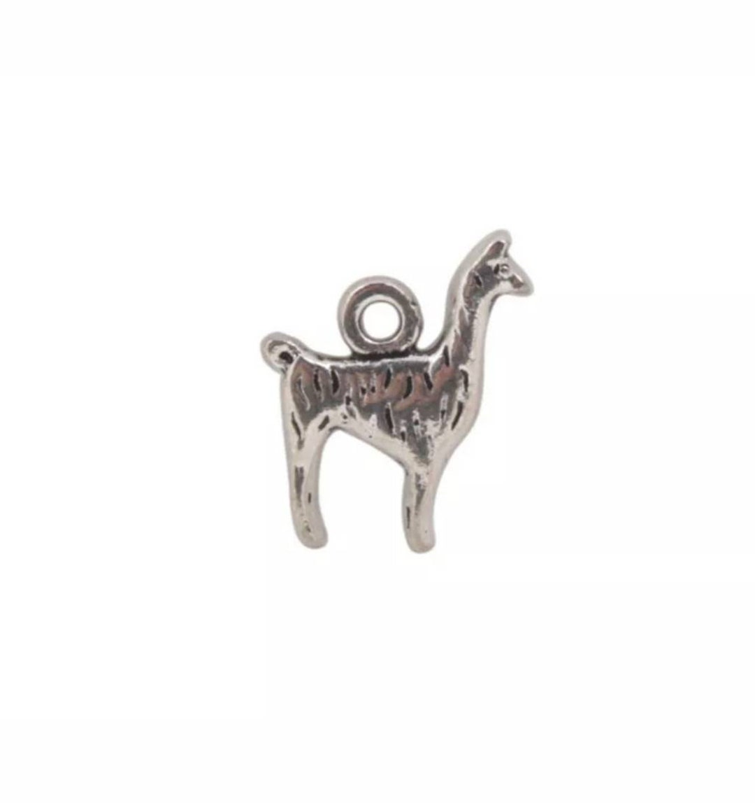 Bulk 30pcs Alpaca Antique Silver Charms Pendants For Jewelry Making DIY...