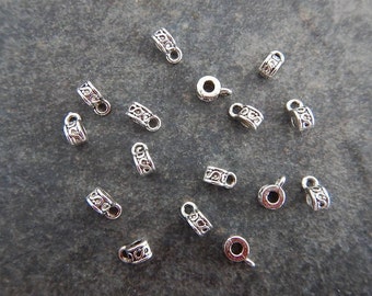 Tiny Bead Bails Tiny Little Beads with Loops Mini Connectors Charm Holders Beautiful Details 3x4.6.5mm Hole about 1.5 mm Jewelry Supplies