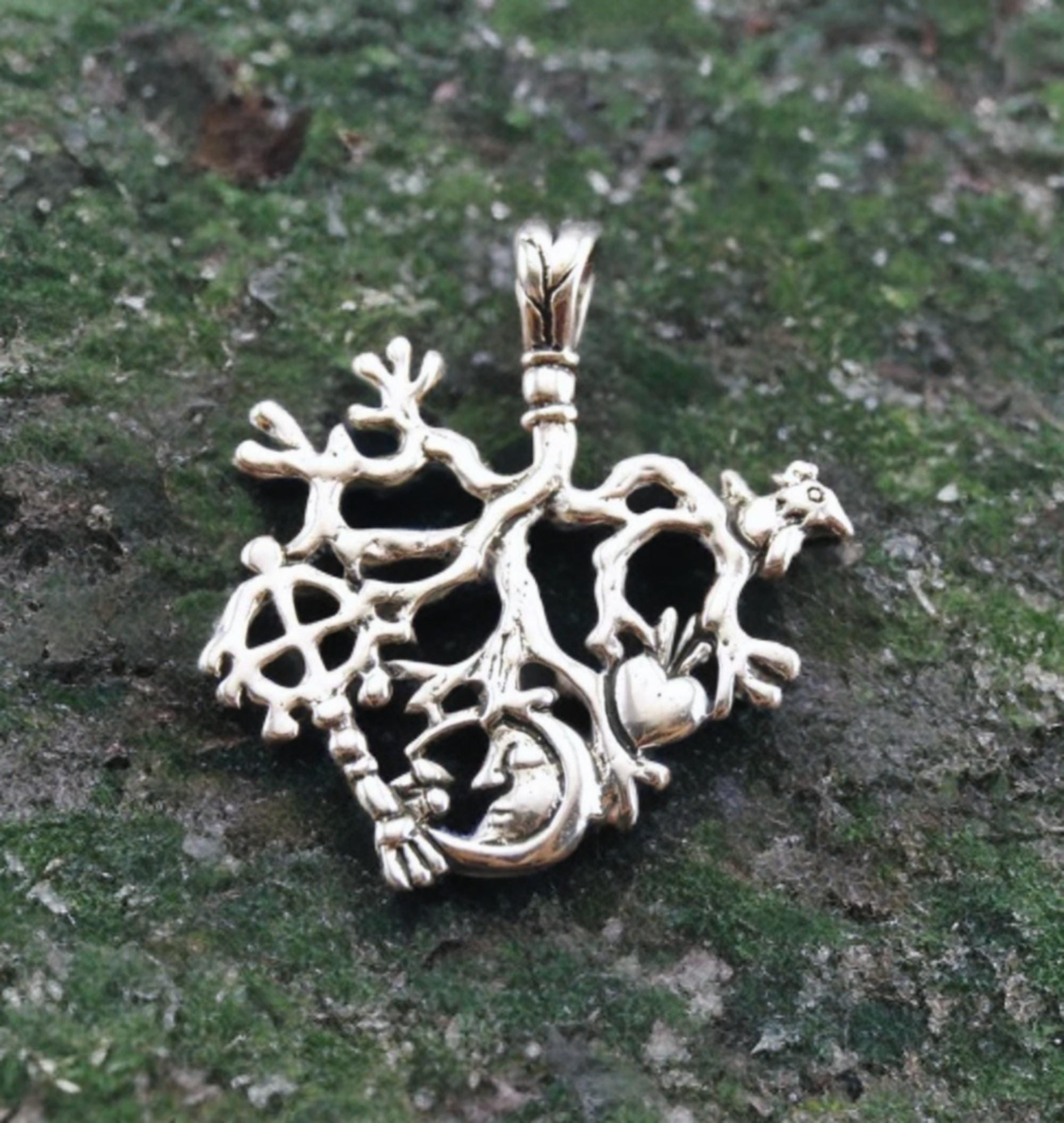 Pendentif Cimaruta - Argent 925 - Talisman Italien Sicilien - Protection & Chance