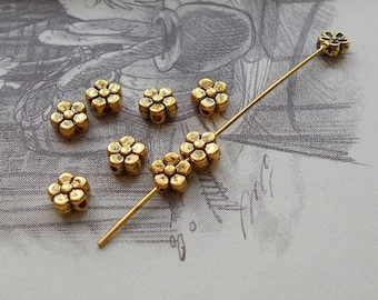 2pc gold Spacer bead cap 15mm flower spacer beads for jewelry making