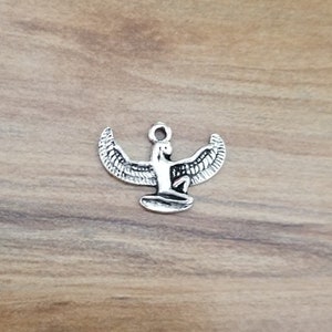 10 Egyptian Goddess Charms Small Pendant Goddess of Magic Fertility Motherhood Death Jewelry Supplies 20x16 mm