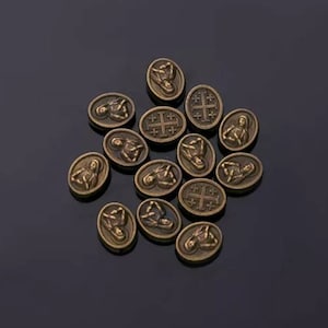12 Bronze Immaculate Heart of Mary Spacer Beads Rosary Parts Bronze Catholic Beads Bracelet Charms Jewelry Supplies 10 Read Details