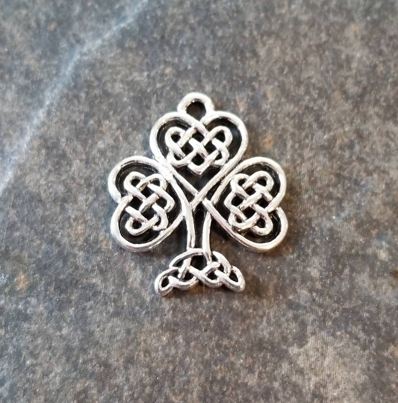 Celtic Knot Shamrock Tree Charms Pendants Irish St. Etsy