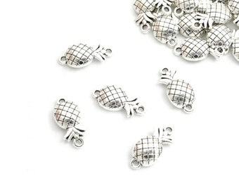 Darling Little Pineapple Connectors Beach Connectors Bracelet Connectors Pineapple Charms Jewelry Supplies 20x9.5mm
