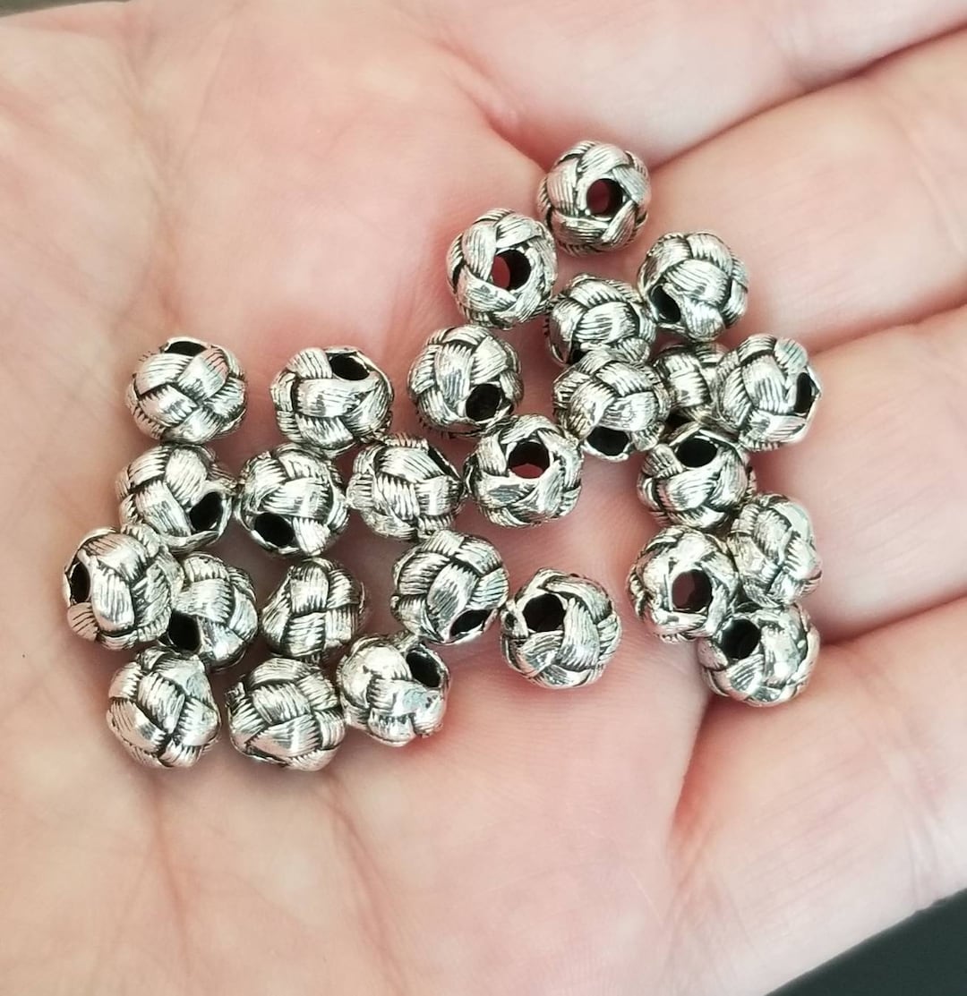 10 Sailor's Knot Beads Celtic Knot Beads Lovely Woven Beads Eternal