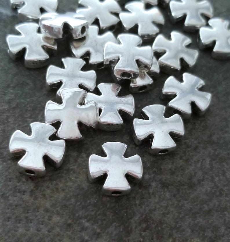 Lovely Maltese Cross Spacer Beads Focal Beads Cross Beads Etsy