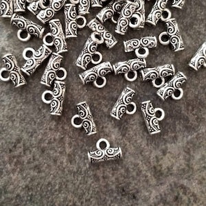 Beautiful Little Bails Charm Holders Connectors Bails for Jewelry Supplies 9.5x6.5mm Hole about 1.6mm