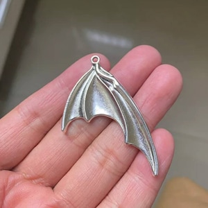 Bat Wing Pendants Very Large Bat Wing Charms Halloween Pendants Bat Pendants Jewelry Supplies 52x32mm
