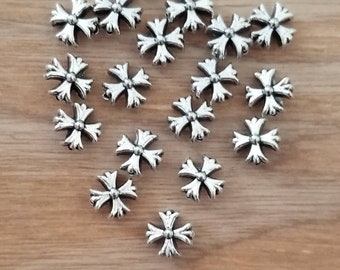 Maltese Cross Spacer Beads Cross Beads Rosary Parts Religious Jewelry Supplies 9mm