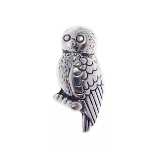 Owl Spacer Beads Lovely Owl Beads 3D Bird Beads Owl Charms Bracelet Jewelry Supplies 16mm