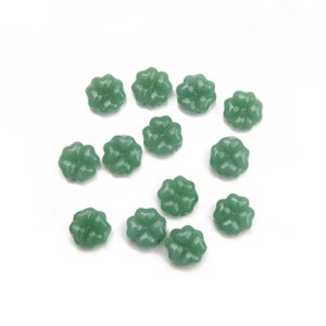 Glass Four Leaf Clover Beads AB or Green Clover Spacer Beads St. Patrick's Day Beads Celtic Beads Good Luck Clover Jewelry Supplies 10.5mm