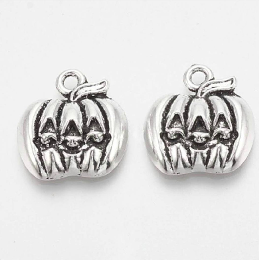 Jack O Lantern Charms Pumpkin Charms Halloween Charms Spooky Carved ...