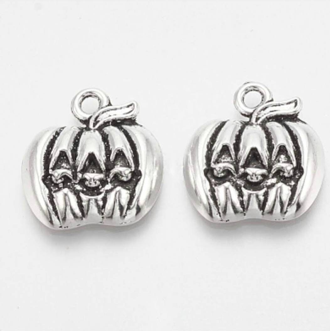 Jack O Lantern Charms Pumpkin Charms Halloween Charms Spooky Carved ...
