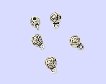 thumbnail image 2 of 6pcs Sterling Silver Triangle Pendant Charm Bails - 925 Silver Connectors #33427 2 of 4