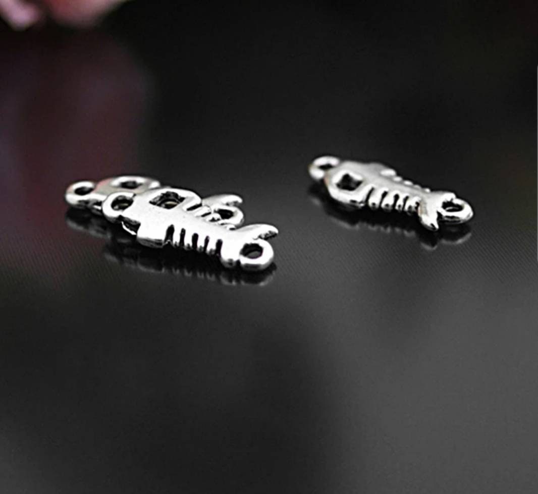 Mini Fishbone Tiny Fish Bone Connectors Fishbone Charms Beach Charms Jewelry Supplies ...